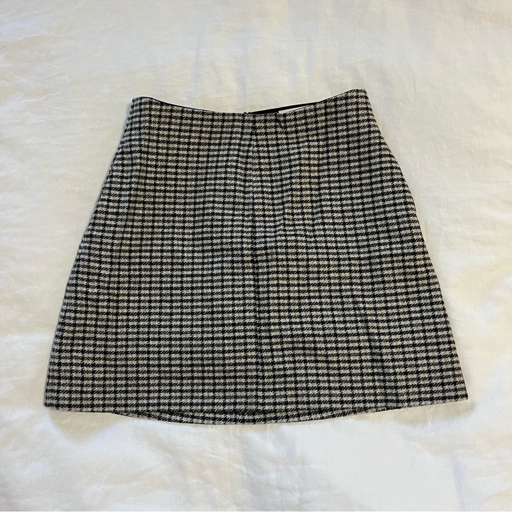 Aritzia Wilfred plaid mini skirt